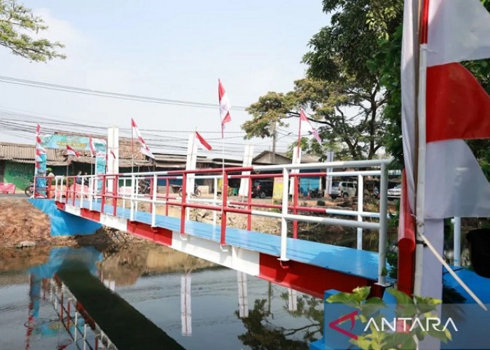 3.395 Jembatan Merah Putih  Dibangun TNI-Polri, Permudah Akses Masyarakat ke Fasilitas Penting
