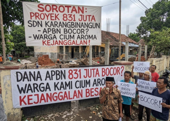 Proyek Revitalisasi SDN Karangbinangun Disorot Warga, Ini Kata Disdik Lamongan