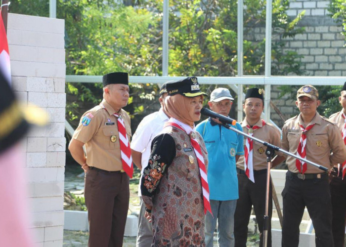 Wakil Bupati Nurul Azizah Buka Perkemahan Wirakarya Jawa Timur 2025, Berbakti Melalui Pemugaran Rumah Tidak La