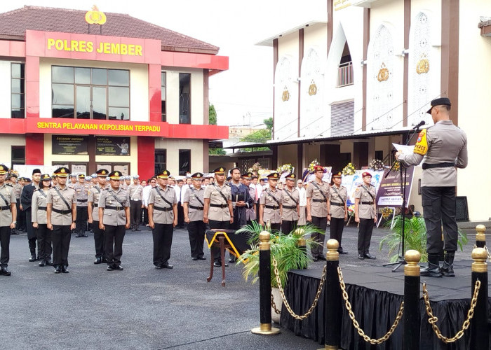 Rotasi Besar-besaran di Polres Jember, Wajah Baru Pimpin Sejumlah Sektor