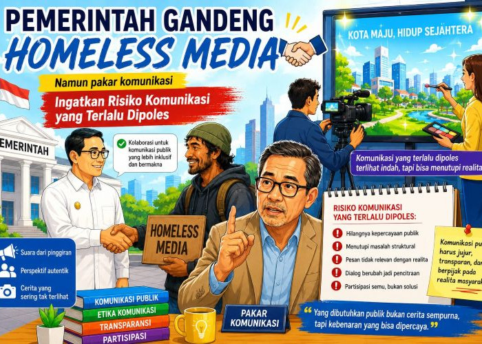 Pakar Komunikasi Unair Kritisi Strategi Pemerintah Gandeng Homeless Media
