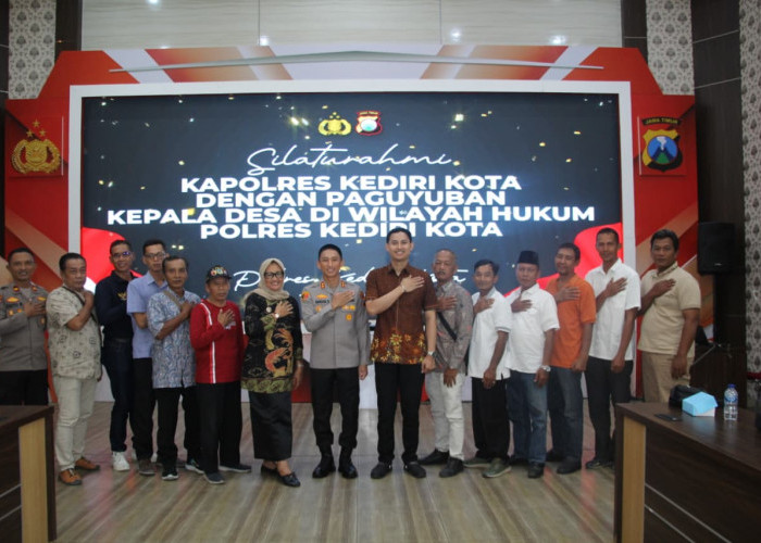 Kapolres Kediri Kota Jalin Silaturahmi dengan Paguyuban Kepala Desa, Bahas Sinergitas dan Kamtibmas