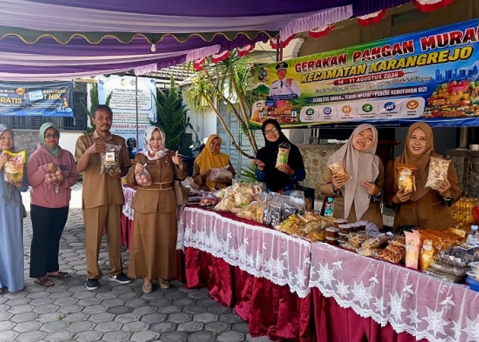 Gerakan Pangan Murah Sasar Kecamatan Karangrejo, Warga Antusias Belanja
