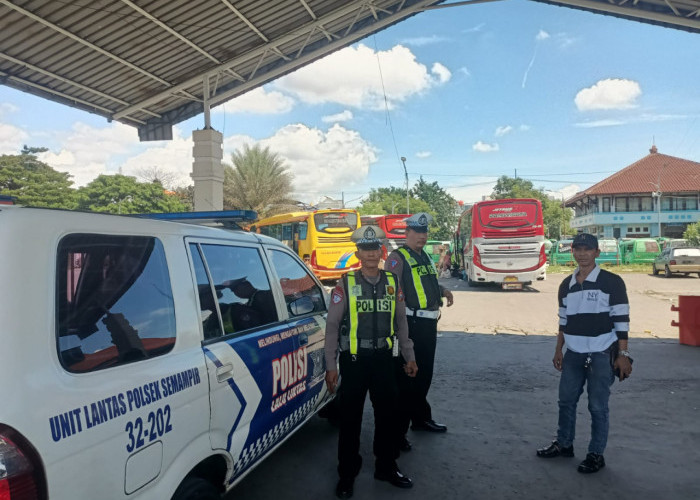 Jamin Keamanan Peziarah, Polsek Semampir Sisir Terminal Wisata Religi Sunan Ampel