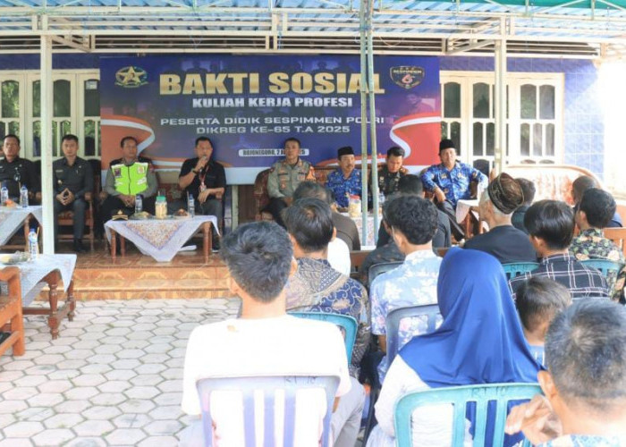 Serdik Sespimmen Polri Ke-65 Gelar Bakti Sosial Dukung Ketahanan Pangan di Bojonegoro