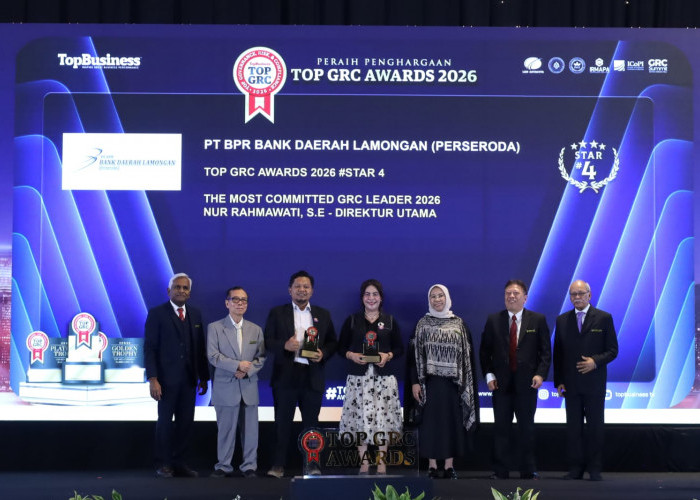 Bank Daerah Lamongan Sabet GRC Award 2026, Komitmen Kuatkan Tata Kelola dan Kredit UMKM