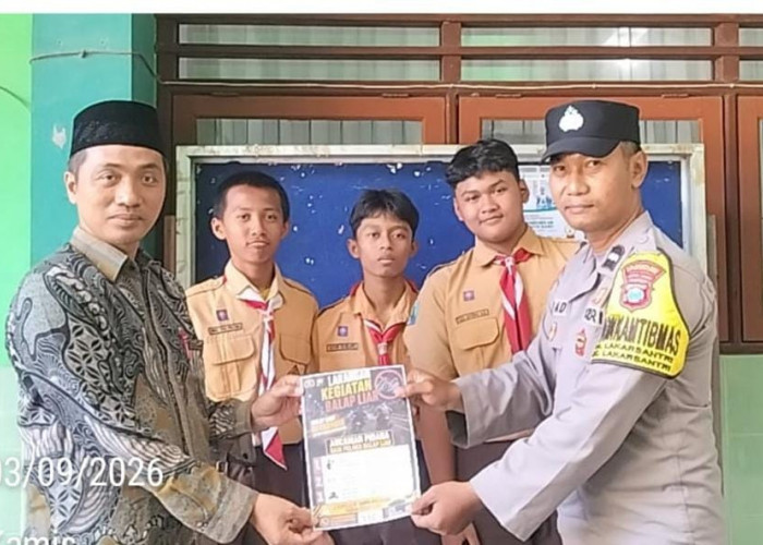 Cegah Balap Liar, Polsek Lakarsantri Sosialisasi Kamtibmas di MTsN 2 Surabaya