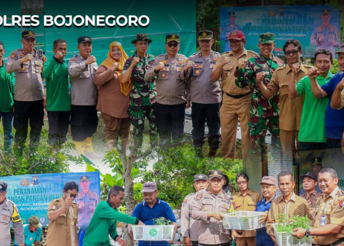 Polsek Kedungadem Geber Program Pekarangan Pangan Bergizi di Sidomulyo