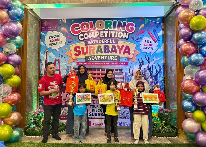 Lomba Mewarnai Wonderful Surabaya Adventure Jadi Strategi Grand Inna Tunjungan Isi Libur Sekolah