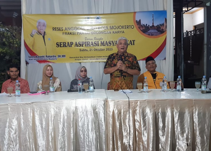 Wakil Ketua DPRD Kota Mojokerto Sony Basuki Raharjo Tampung Aspirasi Warga Wates