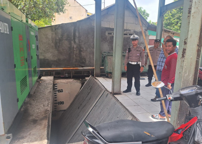 Antisipasi Banjir, Polsek Sawahan Cek Kesiapan Rumah Pompa Air di Bukit Barisan