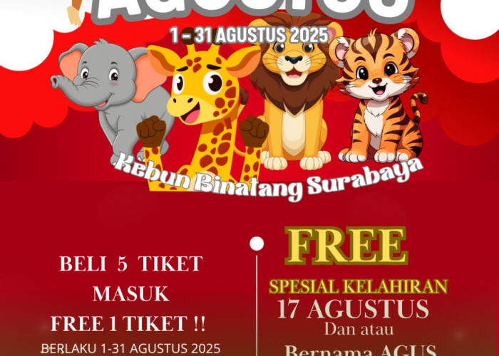Jelang HUT Ke-80 RI, KBS Surabaya Gelar Promo Spesial dan Wahana Baru