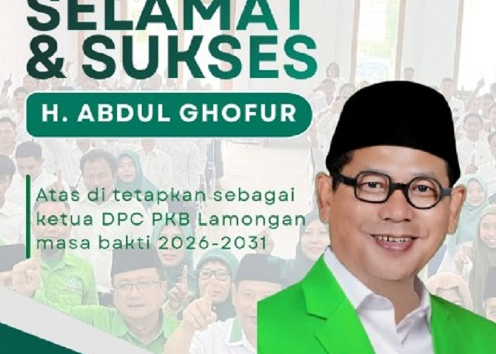 Abdul Ghofur Kembali Pimpin DPC PKB Lamongan Periode 2026-2031