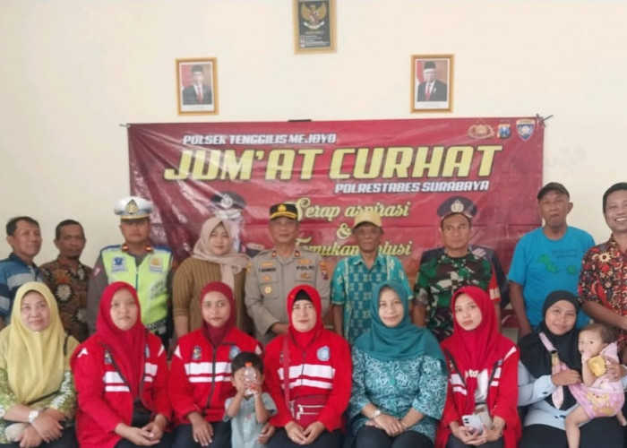 Jumat Curhat di Tenggilis Mejoyo, Warga dan Polisi Saling Bertukar Informasi