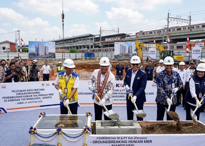 Pemerintah dan KAI Mulai Bangun 3.784 Hunian Terjangkau di Manggarai