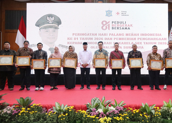 425 Warga Surabaya Raih Penghargaan Donor Darah 50 Kali, Gubeng Terbanyak
