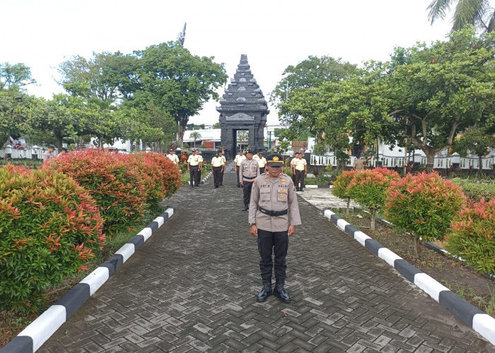 Peringati HUT Ke-44 Satpam, Polres Lumajang Gelar Tabur Bunga