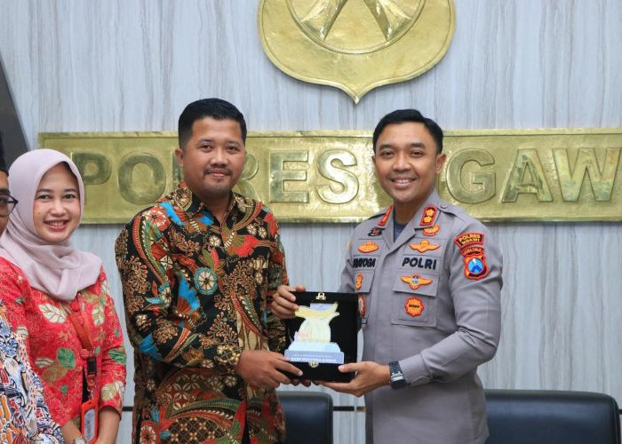 AKBP Prayoga Angga Terima Kunjungan Kerja Ketua KPU Kabupaten Ngawi