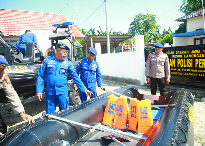 Siaga Bencana, Satpolairud Polres Lamongan Gelar Peralatan SAR dan Bentuk Pos Rescue