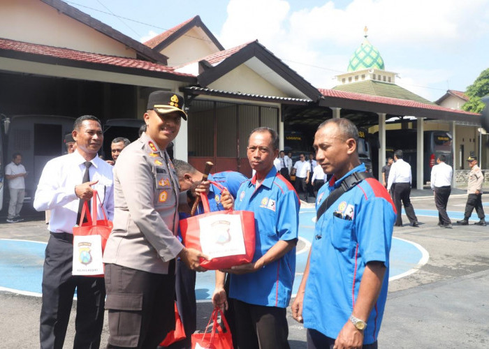 Apel Kebangsaan Serikat Pekerja di Polres Kediri, Wujud Sinergitas Jaga Kamtibmas
