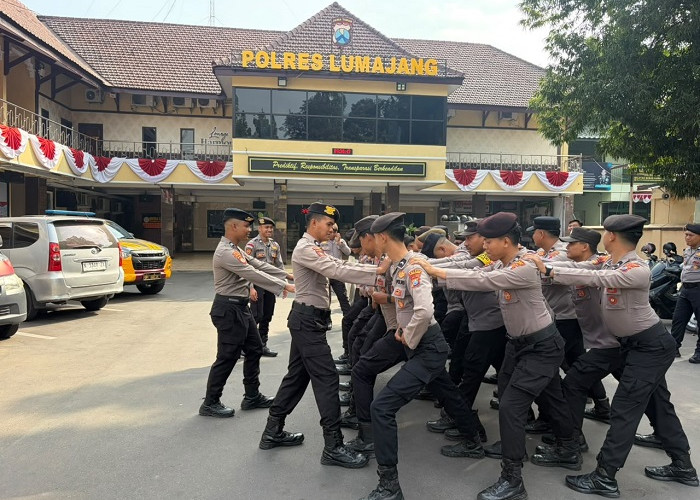 26 Personel Polres Lumajang Ikuti Latihan Dalmas Tingkatkan Kesiapan Pengamanan