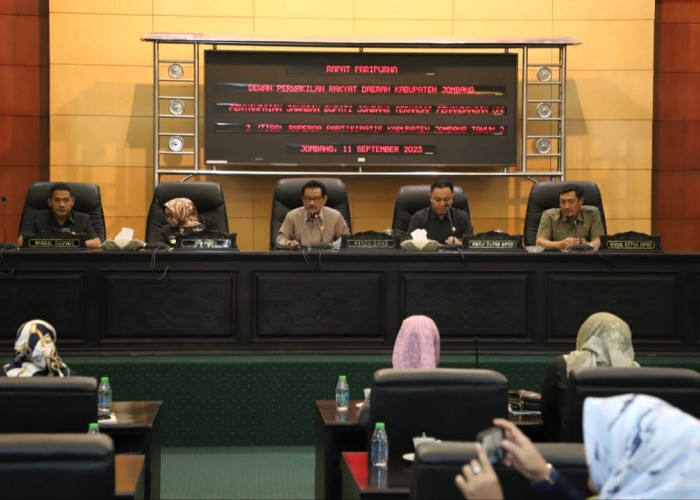DPRD Jombang Gelar Paripurna Jawaban Bupati Terkait Tiga Raperda Partisipatif