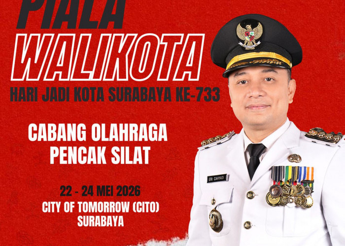 Meriahkan Hari Jadi Kota Surabaya 2026, Kejuaraan Pencak Silat Piala Wali Kota Siap Digelar Mei Mendatang