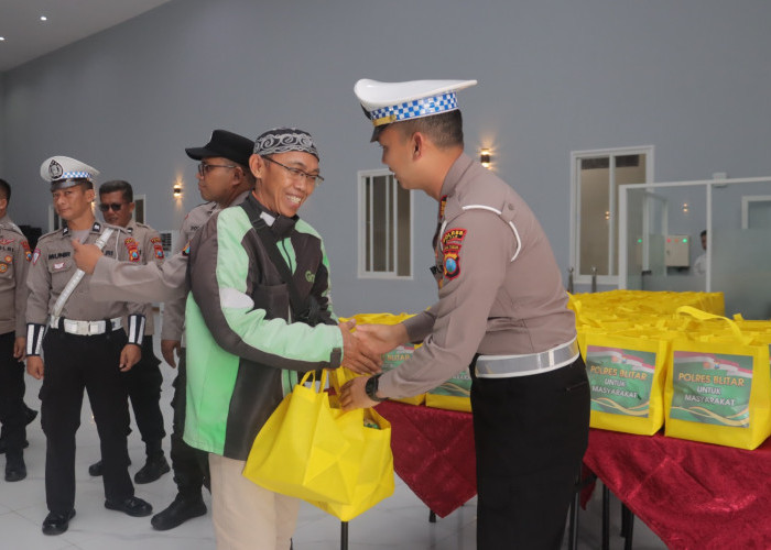 Polres Blitar Gandeng Driver Ojol Kamtibmas Guna Wujudkan Harkamtibmas yang Kondusif