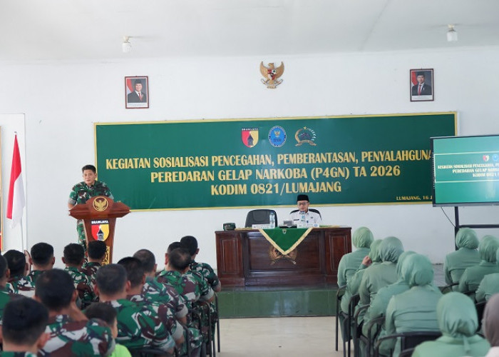 Kodim 0821 Lumajang Perkuat Komitmen Pemberantasan Narkoba Bersama BNNK