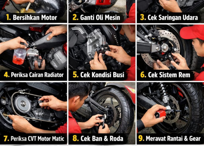 Perawatan Motor Pasca Mudik, Ini Langkah yang Perlu Dilakukan