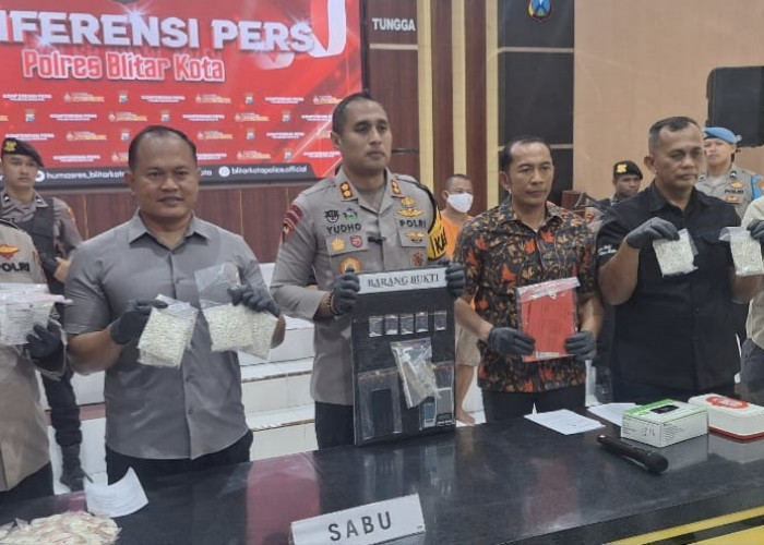 Polres Blitar Kota Sukses Ungkap Dua Kasus Peredaran Narkotika dan Curanmor