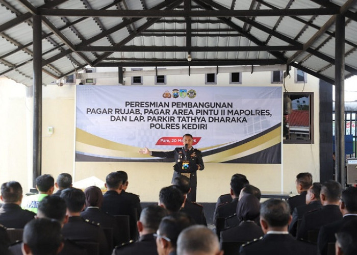 Polres Kediri Revitalisasi Area Pintu II, Hadirkan Parkir Baru dan Lingkungan Asri