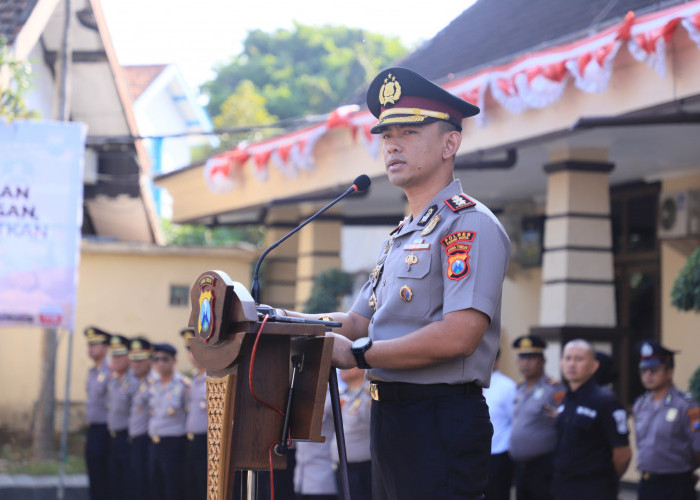 Apel Pagi, Kapolres Kediri Kota Beri Penekanan Keras: Disiplin, Integritas dan Kesiapsiagaan
