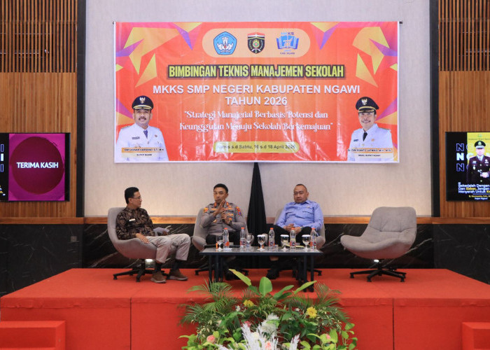 Kapolres Ngawi Tekankan Transparansi Dana BOSP saat MKKS SMP 