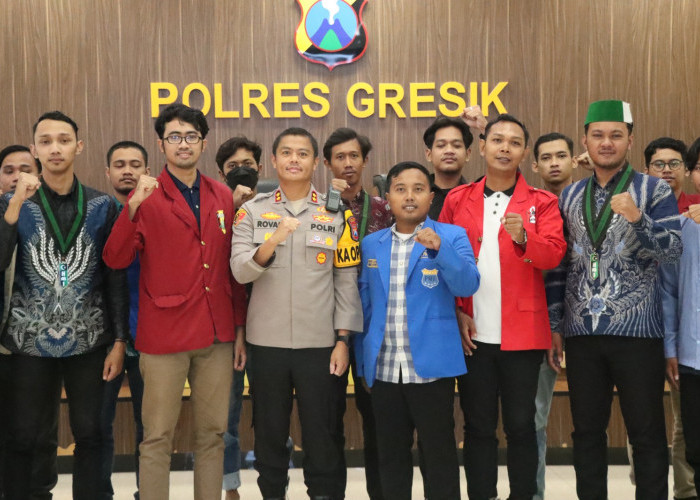 Kapolres Gresik Ajak Mahasiswa Perkuat Sinergitas Jaga Kondusifitas Kamtibmas