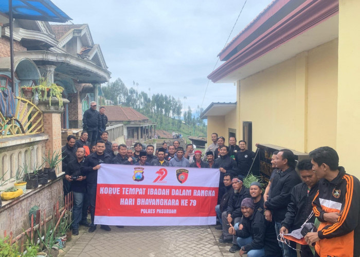 Polres Pasuruan Gandeng Sakera Mania Gelar Bakti Sosial Jelang Hari Bhayangkara Ke-79