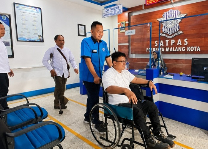 Polresta Malang Kota Layani Pembuatan SIM Khusus Difabel Secara Inklusif