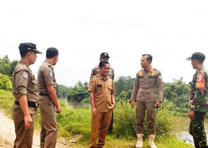 Satpol PP Nganjuk Tindaklanjuti Dugaan Galian Ilegal di Bantaran Sungai Brantas