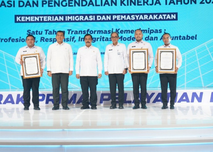 Kembali Ukir Prestasi, Kakanim Soekarno-Hatta Raih Anugraha Wira Wibawa Dharmesti Pratama dari Menteri Imipas