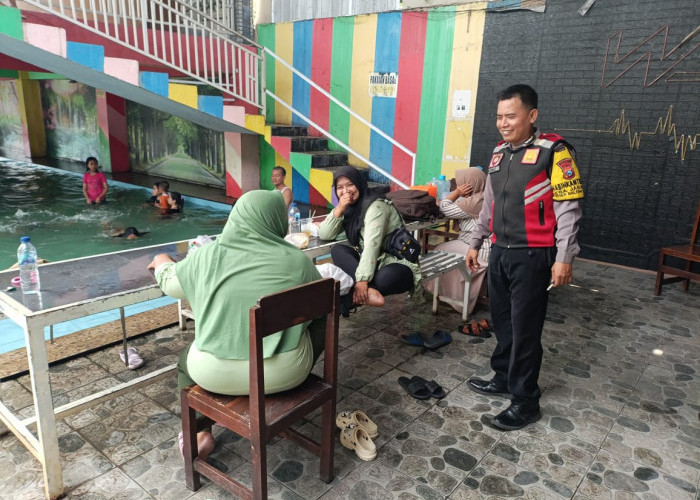 Pastikan Liburan Aman, Polisi Sidoarjo Sambangi Tempat Wisata di Balongbendo