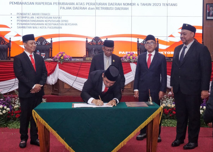 Dewan Setujui Raperda Pajak dan Retribusi Daerah, Wali Kota Mas Adi Sampaikan Apresiasi