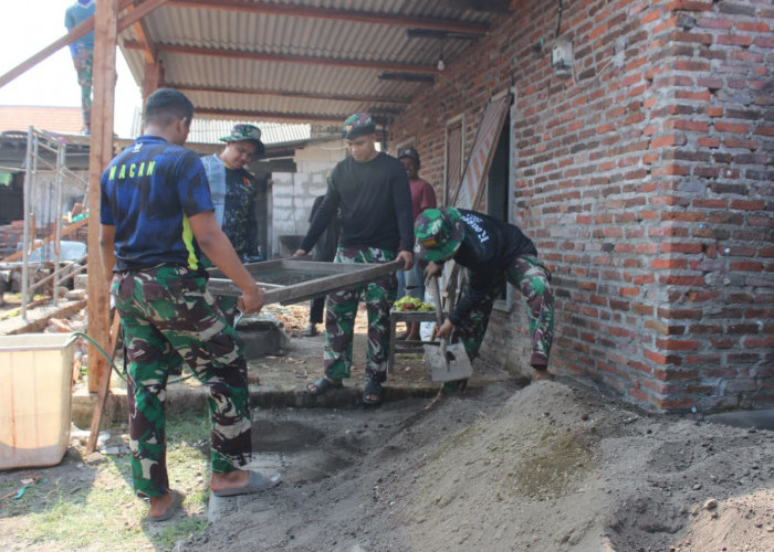 Satgas TMMD Kodim 0816/Sidoarjo Benahi RTLH, Wujud Nyata Kepedulian untuk Warga Kedondong Tulangan