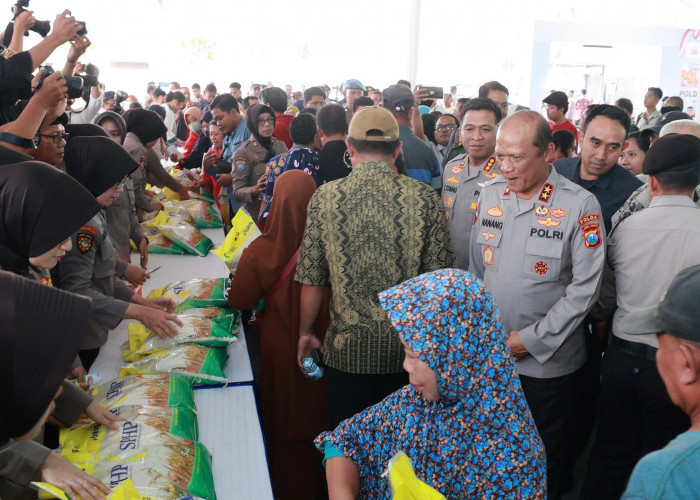 Polda Jatim Geber Gerakan Pangan Murah di Sidoarjo