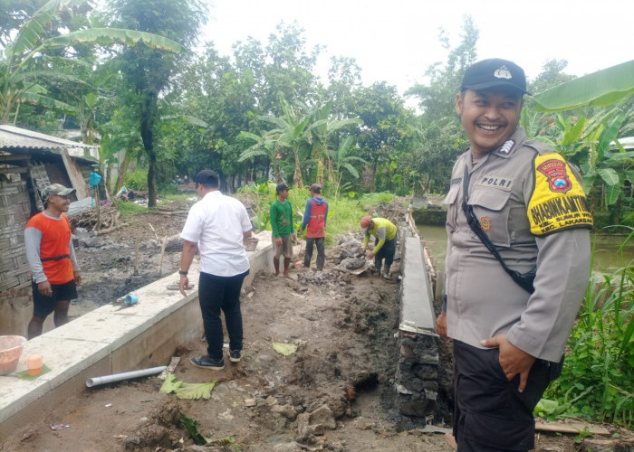 Polsek Lakarsantri Bersama Tiga Pilar Pantau Ketat Proyek Saluran U-Ditch Antisipasi Banjir