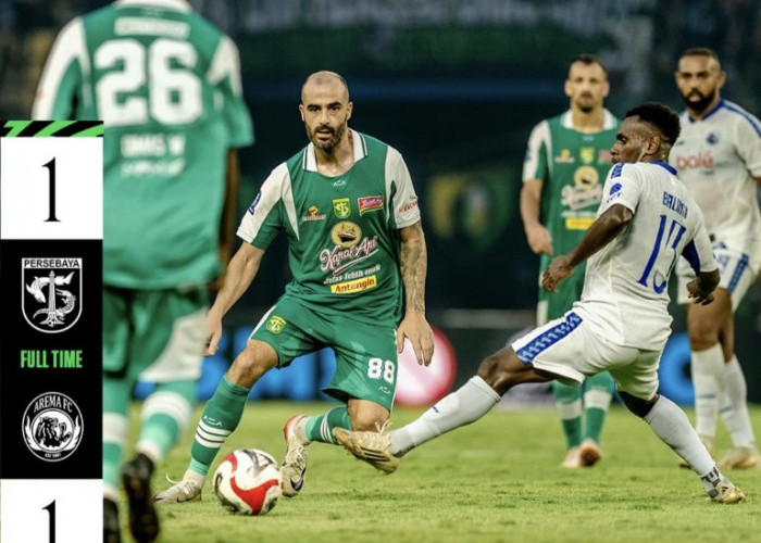 Persebaya Gagal Manfaatkan Keunggulan Pemain dalam Derbi Jatim Kontra Arema FC