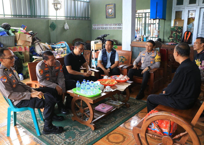 Kapolres Ngawi Silaturahmi ke Ketua dan Pengurus Ranting PSHT, Jaga Kondusifitas Kamtibmas