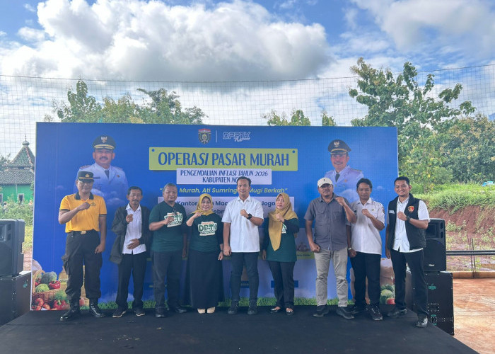 Satgas Pangan Polres Ngawi Kawal Operasi Pasar Murah Jelang Ramadan 2026 