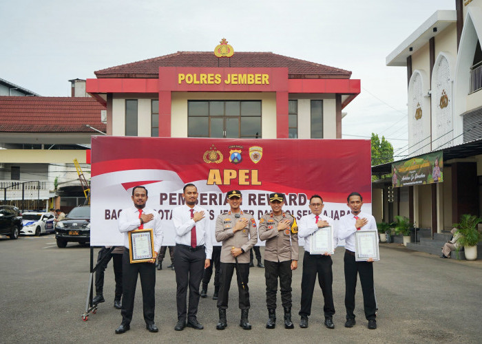 Prestasi Gemilang! Ungkap Jaringan Narkoba Antar Kota, Satreskoba Polres Jember Raih Penghargaan Kapolres