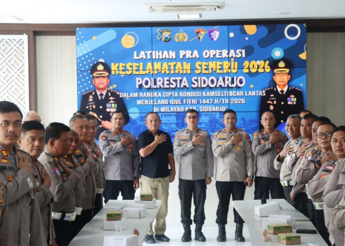 Polresta Sidoarjo Gelar Latpra Ops Keselamatan Semeru 2026