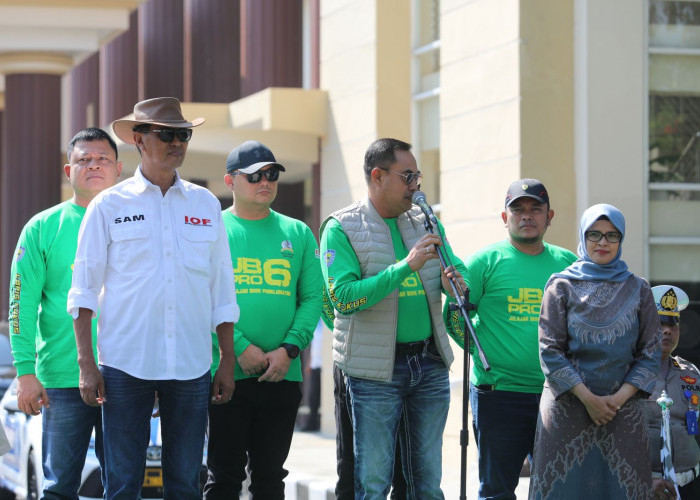Kapolres Blitar Memeriahkan Pembukaan Pemberangkatan Peserta Event JBPro6 Piala Kapolda Jatim